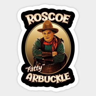 Roscoe 'Fatty' Arbuckle Design Sticker